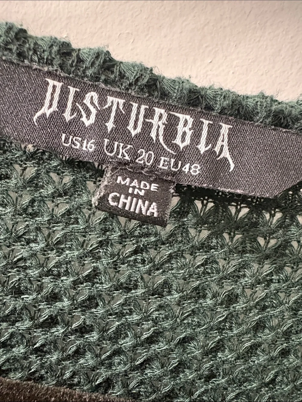 Disturbia Waffle-Knit Cardigan size 16 - Picture 2 of 6